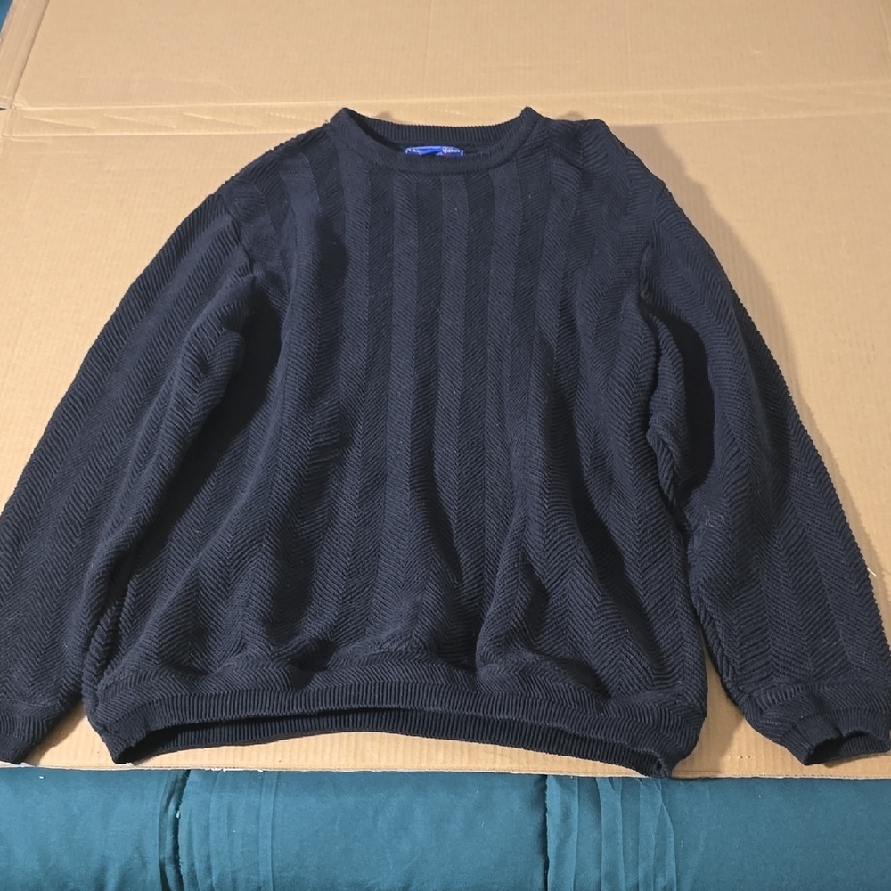 Classic Black Crewneck Sweater